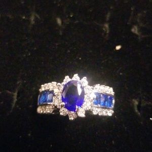 LAB Grade Blue Sapphire Ring